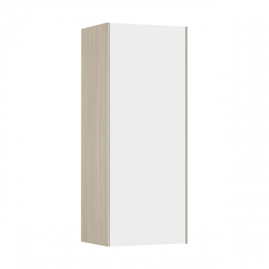 Шкаф навесной Aquaton Асти 40 белый глянец, ясень шимо