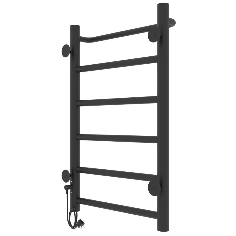 Полотенцесушитель электрический Laris Прайм ЧК 400х600 правый, черный матовый от магазина Vanna-Vanna.ru!