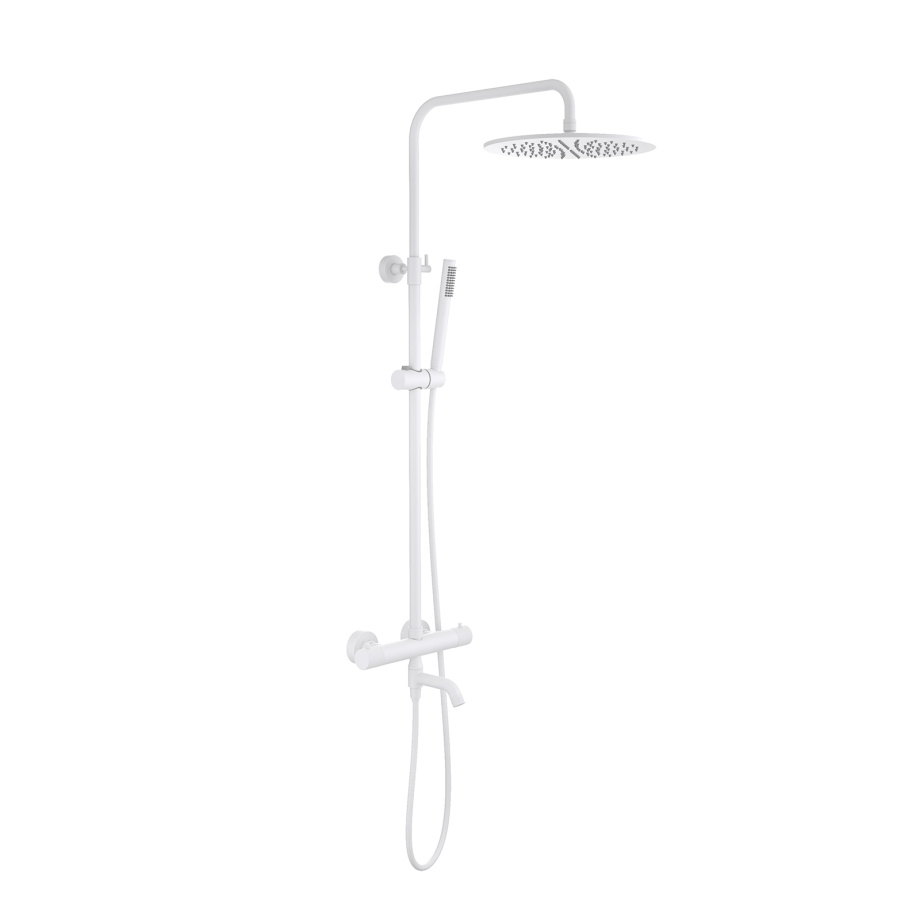 Душевая система с термостатом Timo Saona SX-2380/16 белый матовый