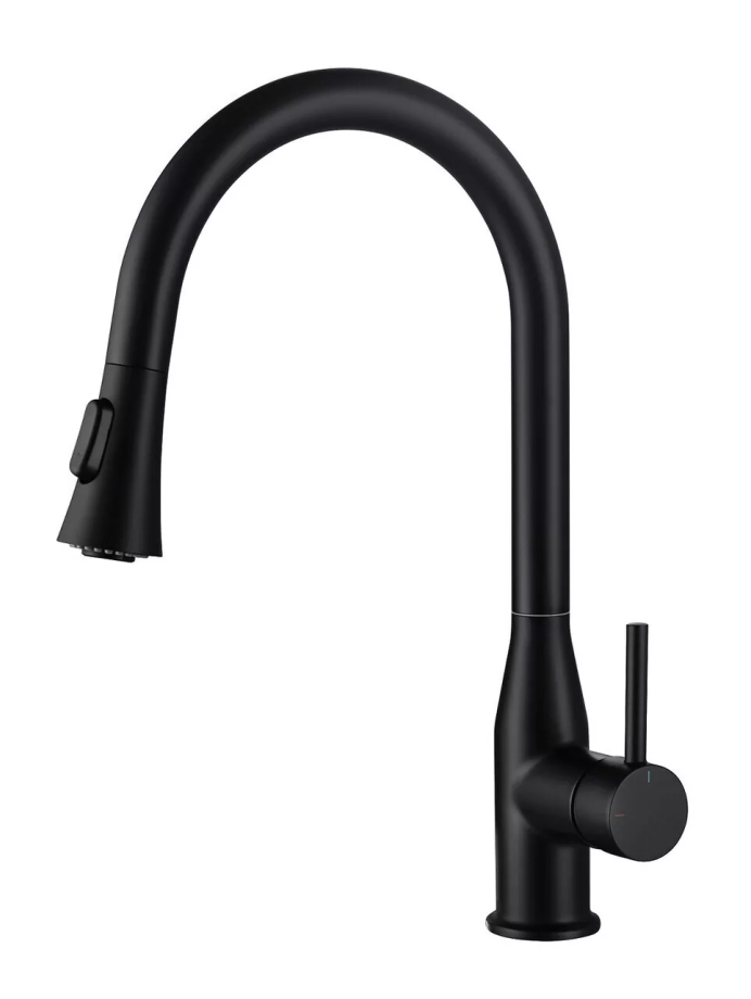 Смеситель для кухни Timo Saona 2336/03FL черный матовый