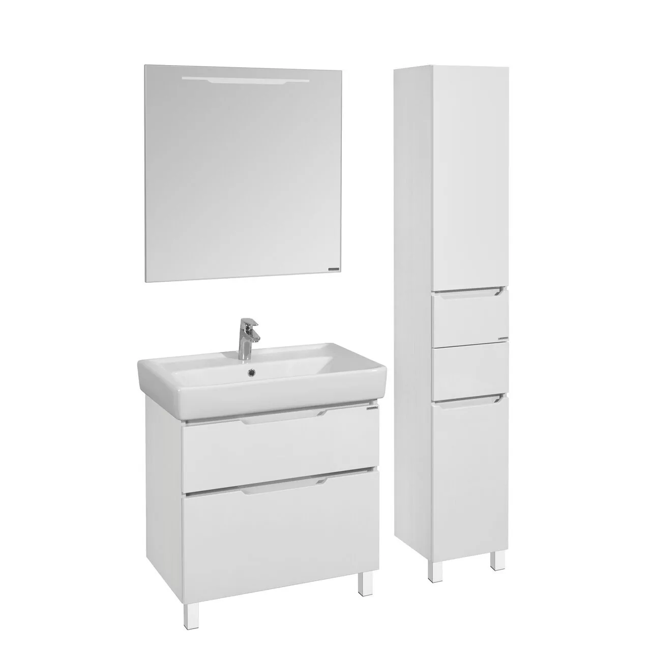 Зеркало Aquaton Дакота 80 свет, белый