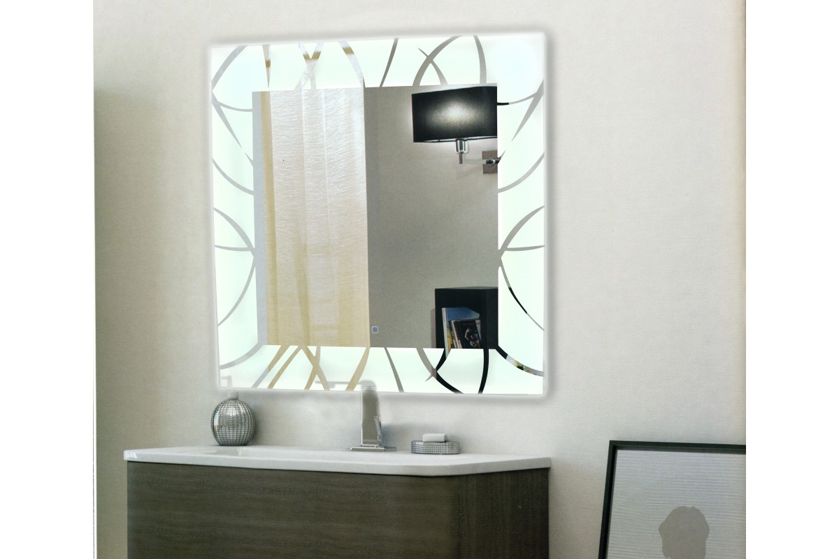 Зеркало Relisan VIVA 770х770 с подсветкой