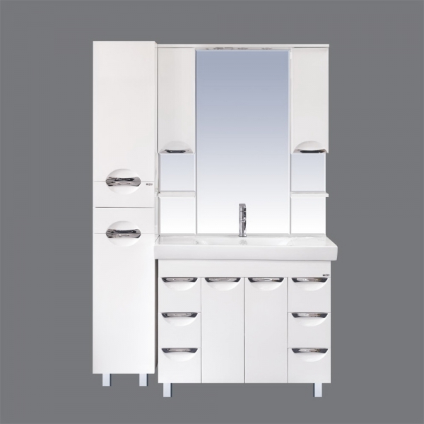 Зеркало-шкаф Misty София 120 белый