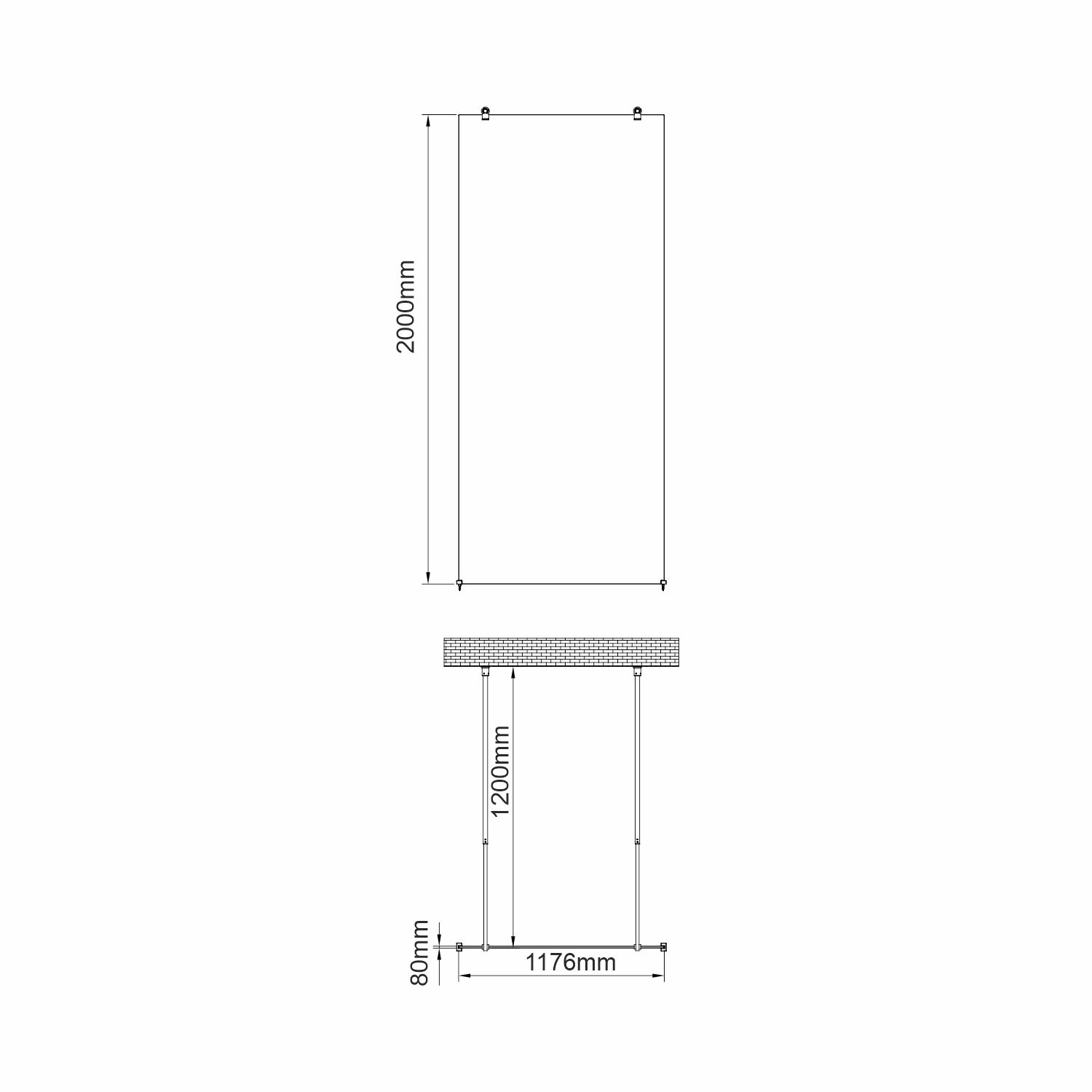 Душевая перегородка WasserKRAFT Vechte 60W40BN никель