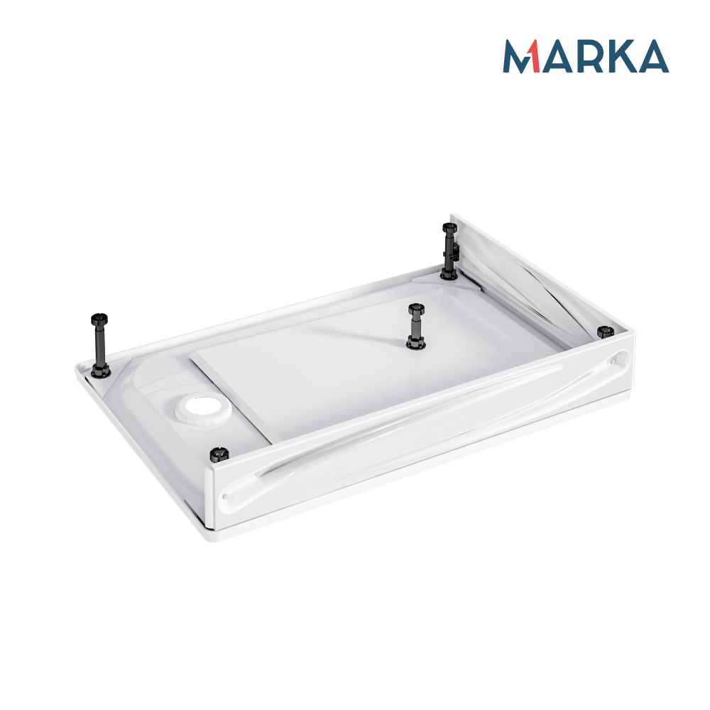 Поддон 1Marka Freya NEW прямоугольник 120*80 комплект с сифоном
