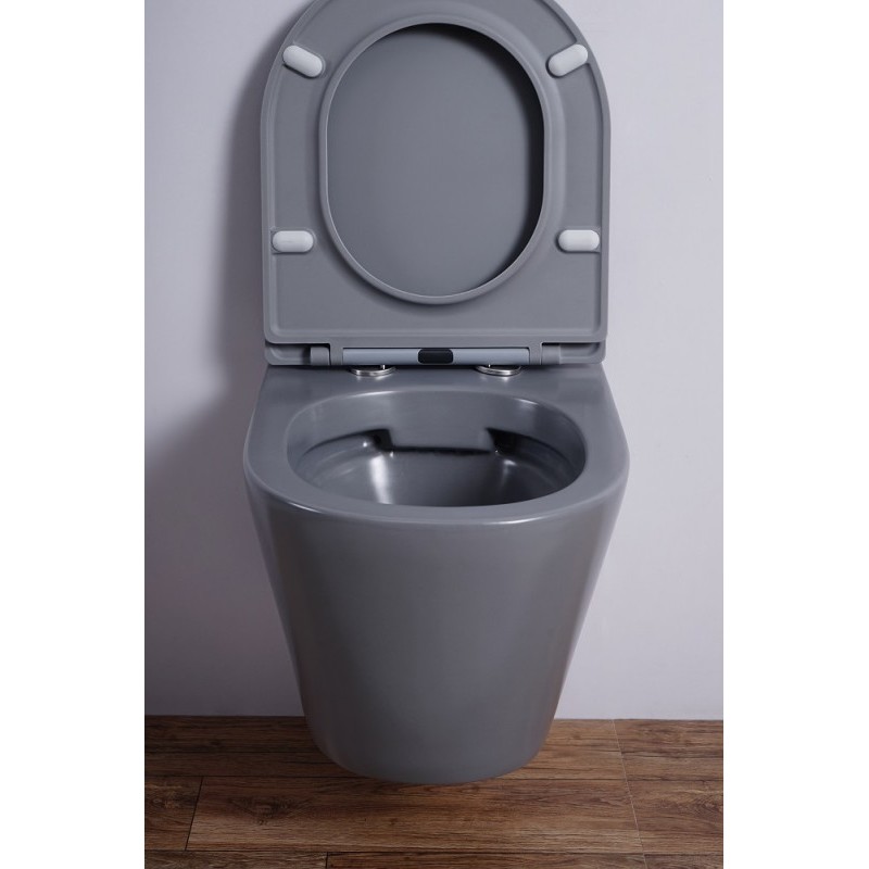 Унитаз подвесной Esbano CLAVEL (Matt Grey) 480x360x355