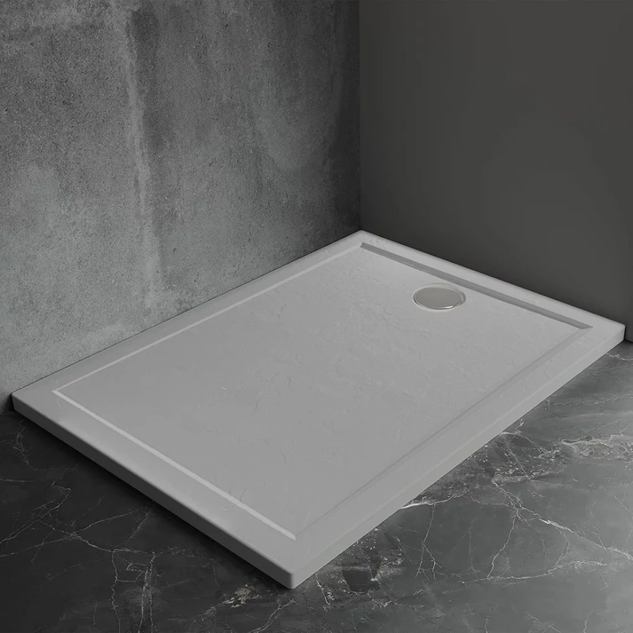 Душевой поддон Veconi Pietra G, 1200x900x30, искусственный камень, серый