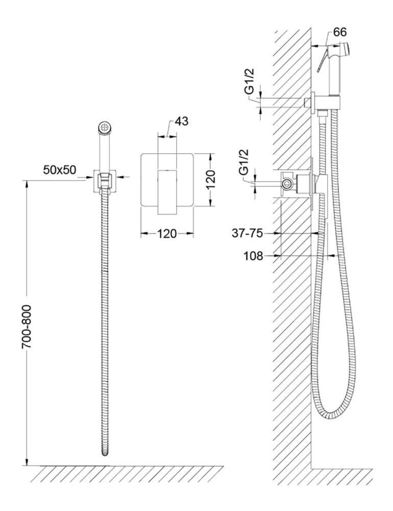 Смеситель с гигиеническим душем Timo Selene 2089/16SM белый матовый от магазина Vanna-Vanna.ru!