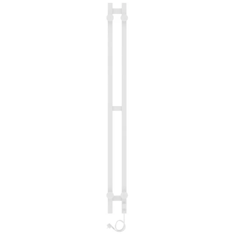 Полотенцесушитель электрический Laris Прайм Дуэт ЧК 80х1200 левый, белый матовый