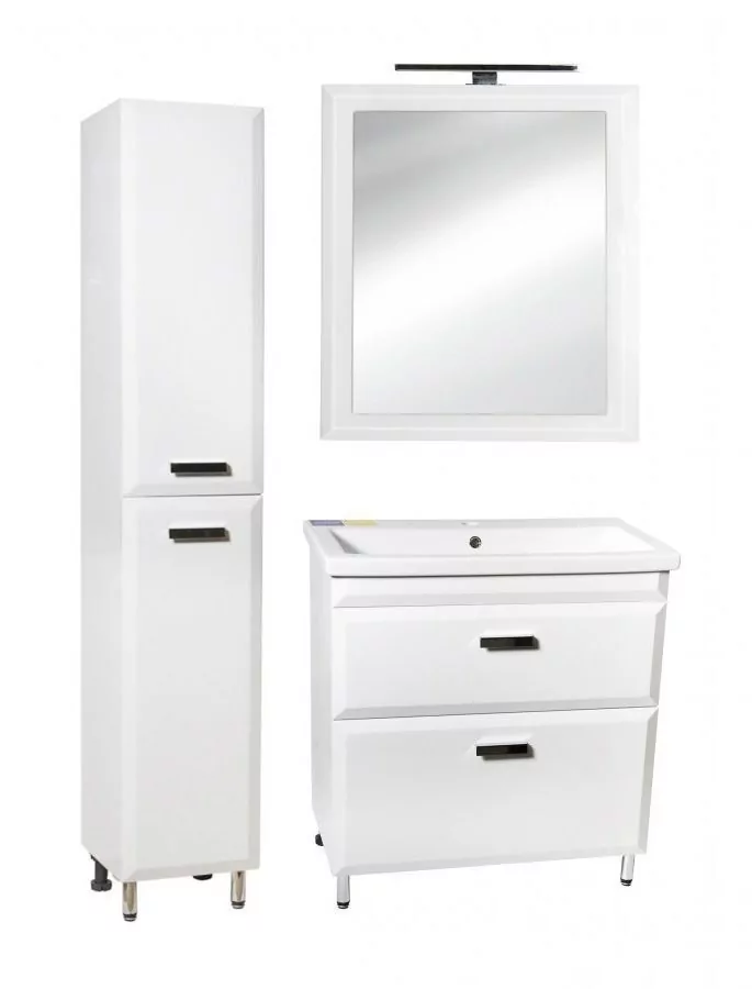 Мебель для ванной Style Line Лотос 60 Люкс Plus комплект, напольный, белый