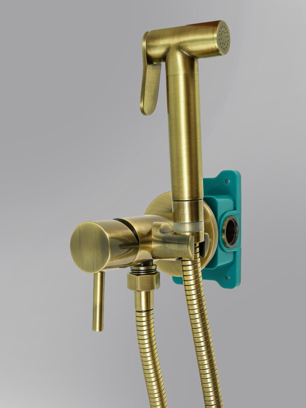 Смеситель с гигиеническим душем ALMAes Benito AL-859-09 бронза