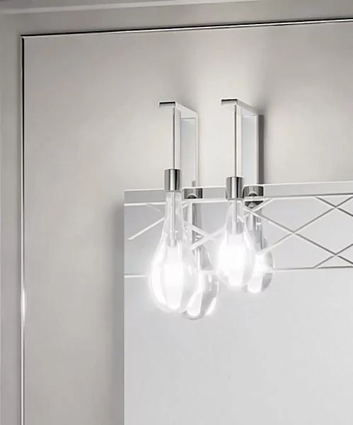 Мебель для ванной Opadiris Порто 100 комплект, напольный, белый, серебро