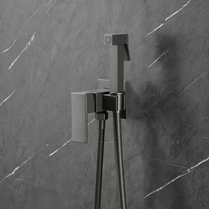 Смеситель с гигиеническим душем BochMann RESIA GR CK-P11GR серый