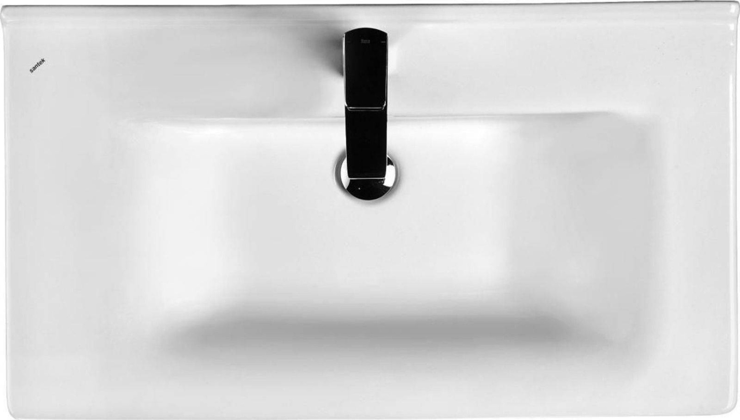 Тумба напольная SanStar Модена 70 с раковиной Миранда 70 белая