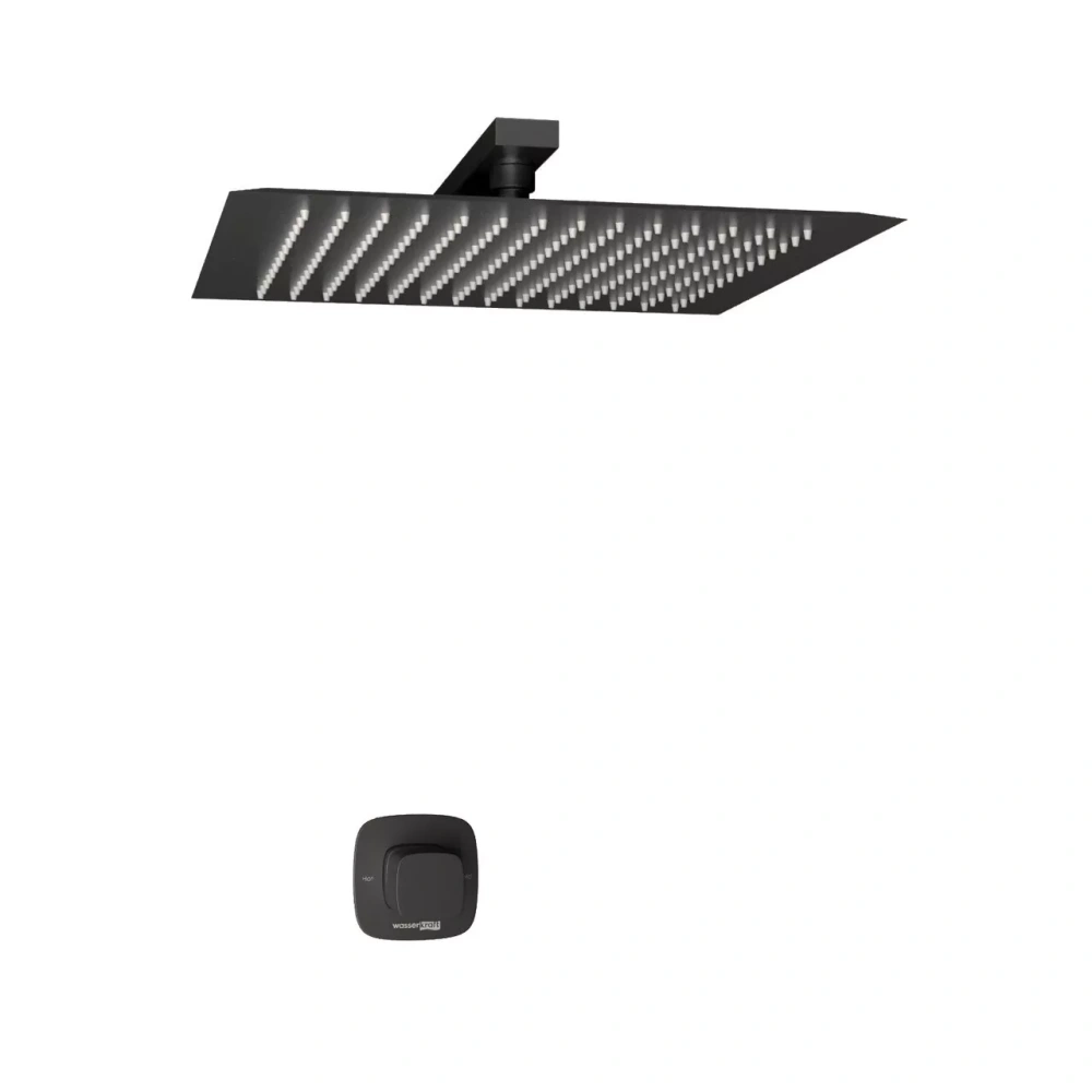 Душевой комплект WasserKraft Nuthe A9151.219.162 черный Soft-touch от магазина Vanna-Vanna.ru!
