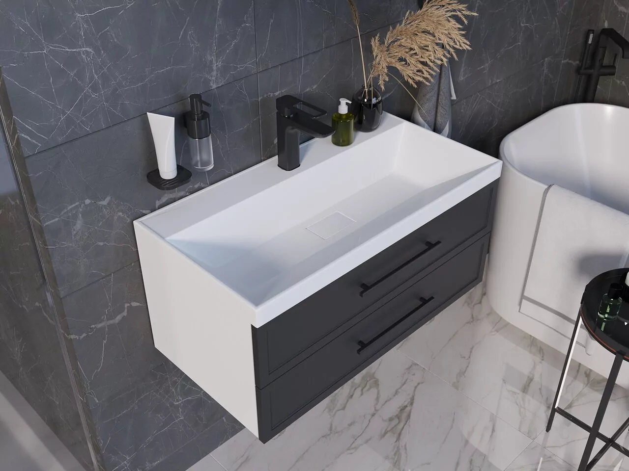 Раковина Madera Classica Slim 70 белая