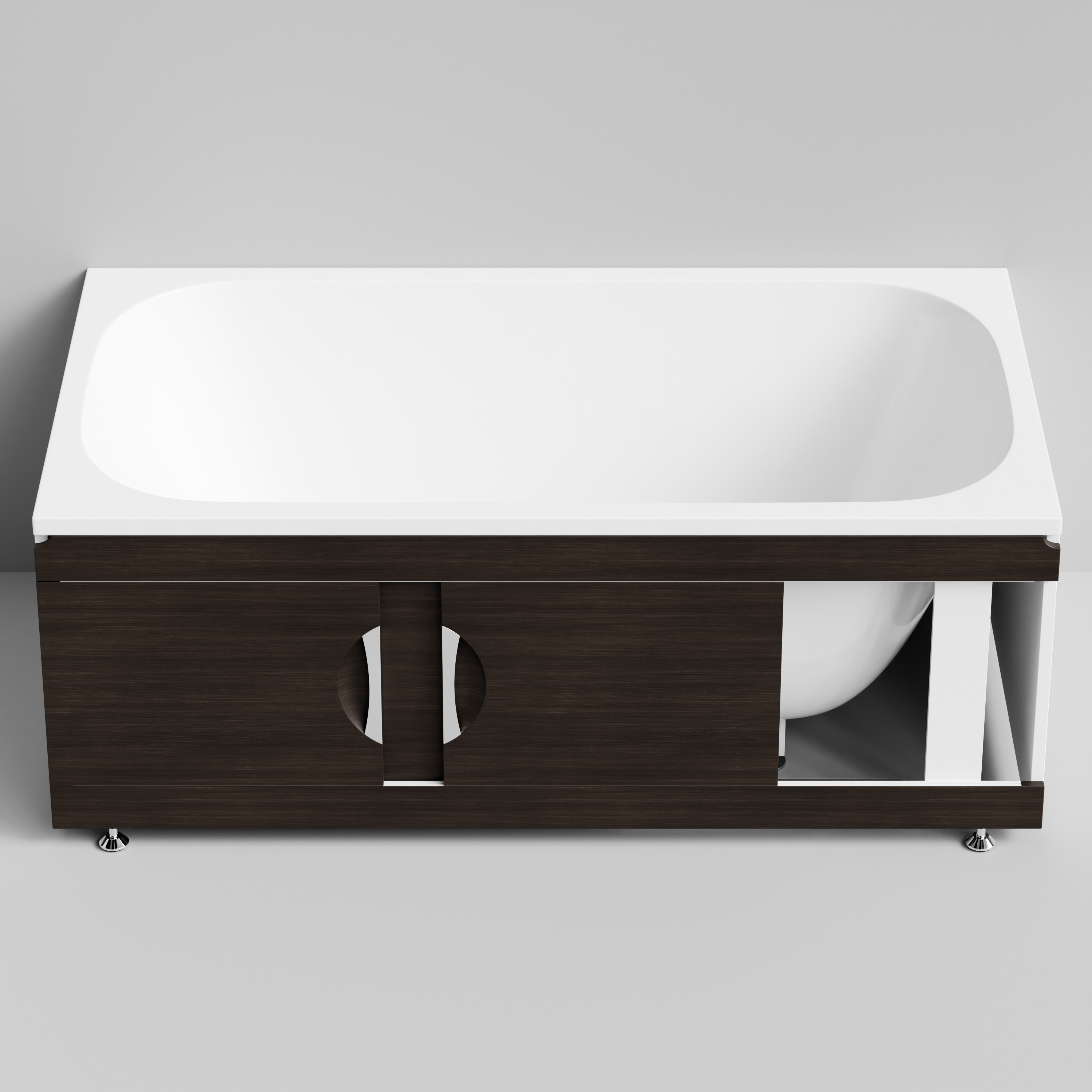 Экран под ванну Vod-ok Топ 150 раздвижной Палисандр