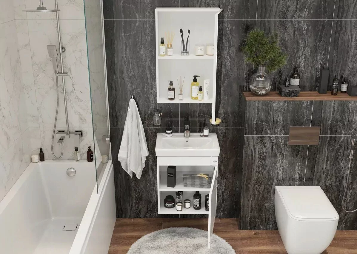 Зеркало-шкаф Onika Венеция 42.00 универсальное, белый