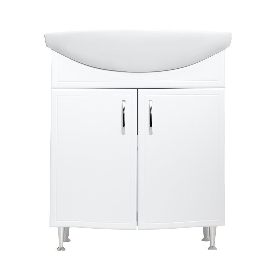 Тумба с раковиной Stella Polar Концепт 70 напольная, белая