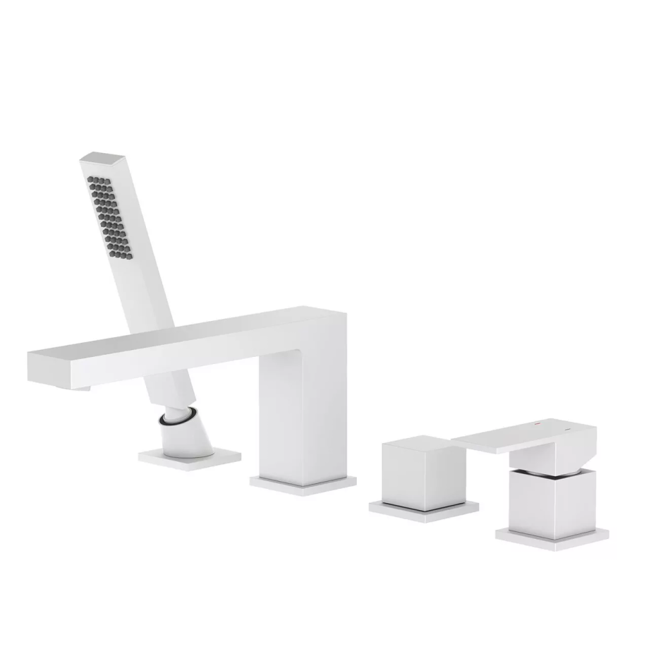 Смеситель на борт ванны Timo Selene 2130/16Y с белый матовый