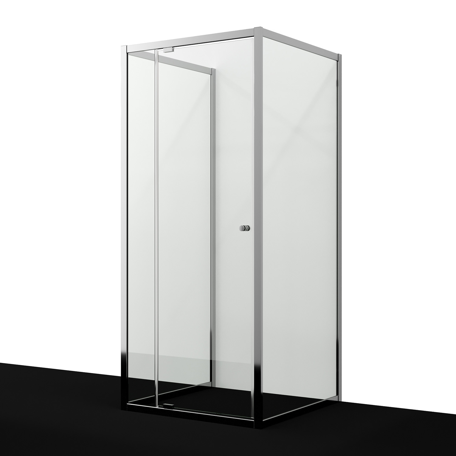 Душевой уголок WasserKraft Aula 11P43 90х90 квадратный, без поддона, прозрачное стекло, хром