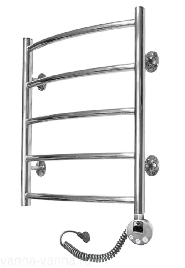 Полотенцесушитель электрический Domoterm Калипсо П5 500x700 ER правый, с терморегулятором, хром