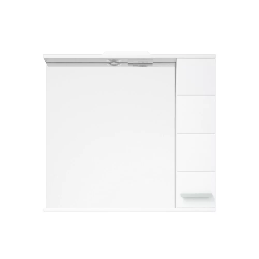 Зеркало-шкаф Corozo Денвер 80/С L свет, белый