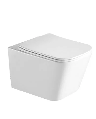 Унитаз Timo Rimless SOLI TK-303 подвесной, с микролифтом, белый