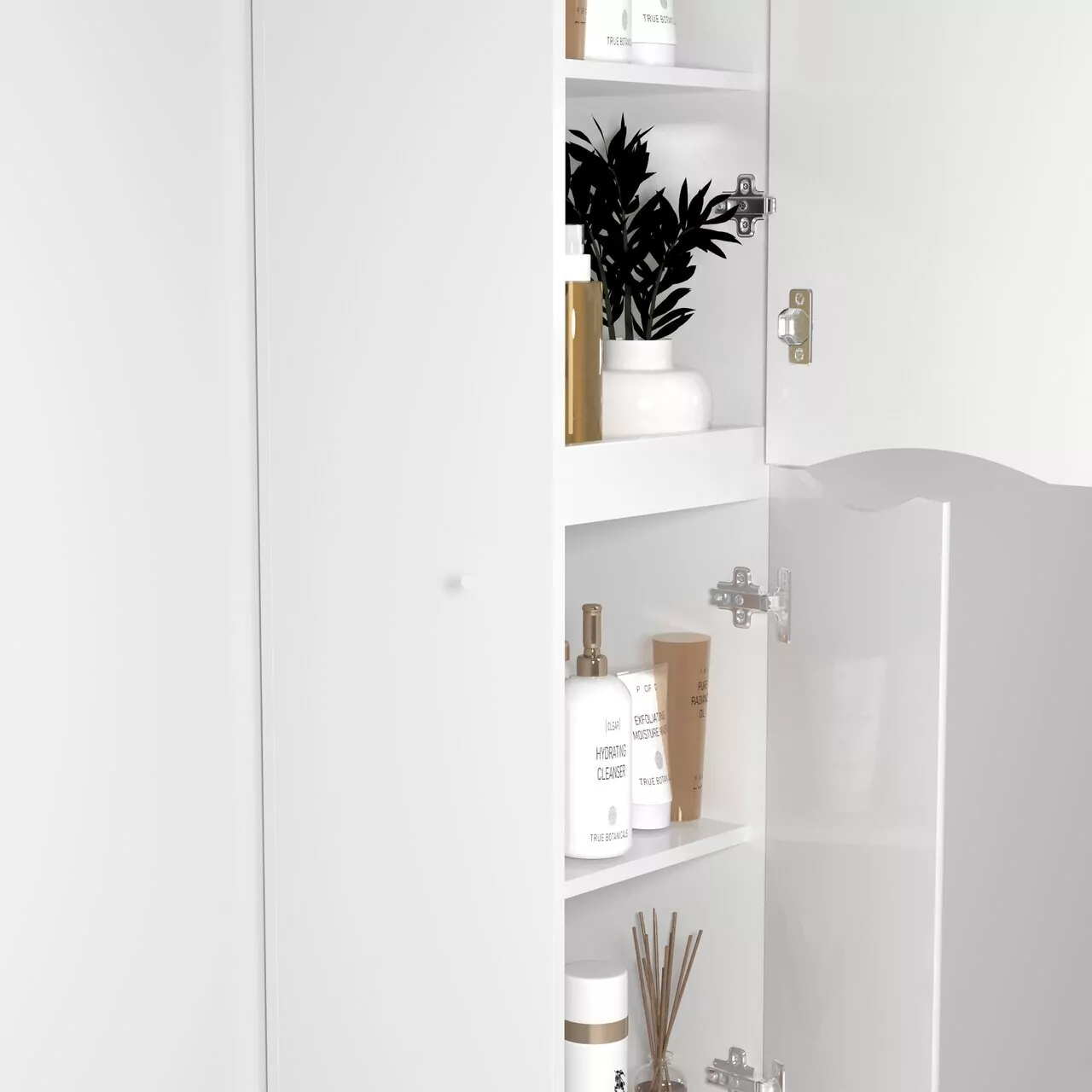 Пенал Vod-ok Адель 30 L/R, 2 двери, подвесной, с корзиной, белый + 13 цветов