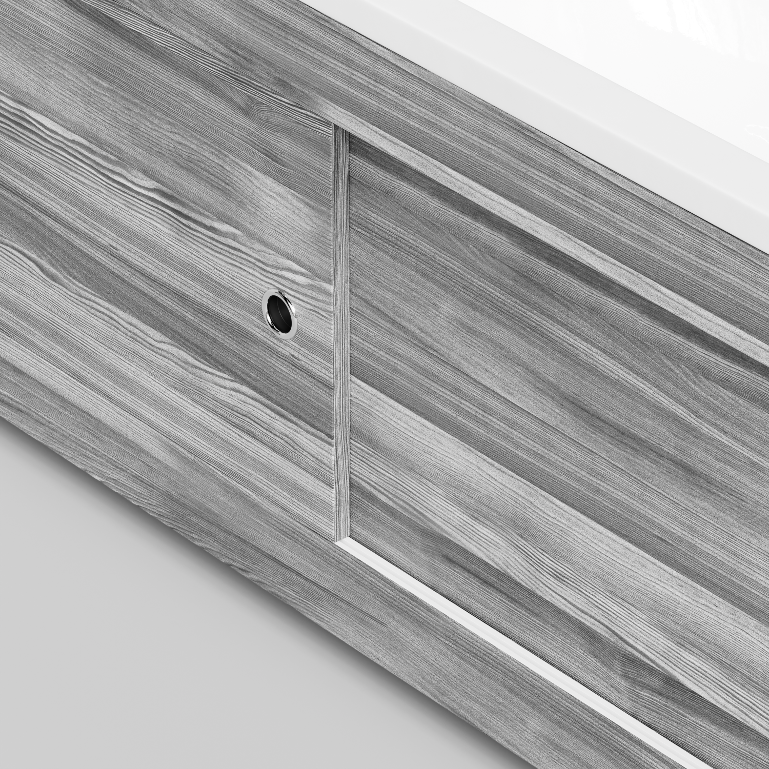 Экран под ванну Vod-ok Купе 170 раздвижной Лиственница структурная контрастно-серая