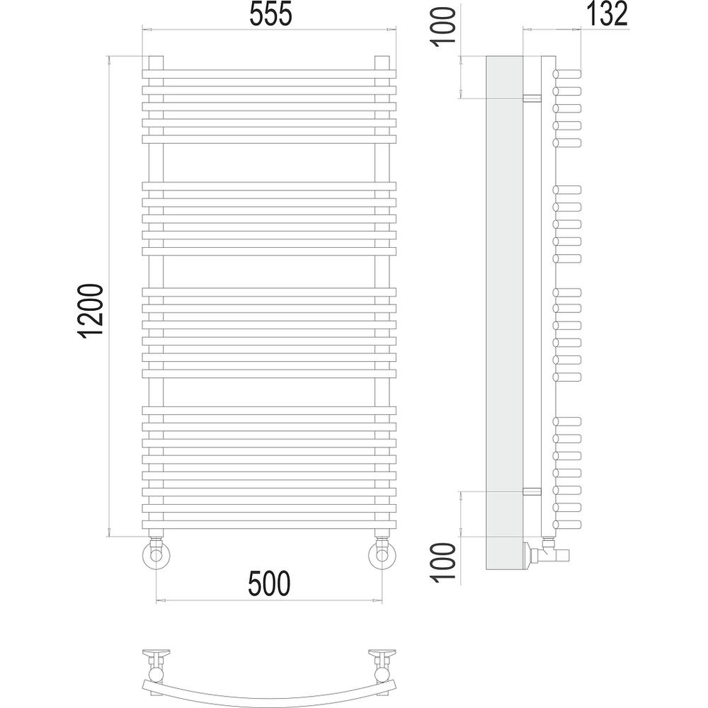 Полотенцесушитель водяной Terminus Марио П24 50х120