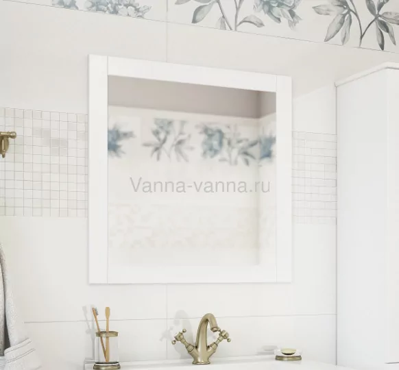 Зеркало Sanflor Ванесса 75 белый от магазина Vanna-Vanna.ru!