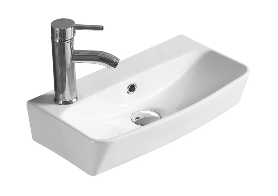 Раковина SantiLine SL-2003 накладная, белая