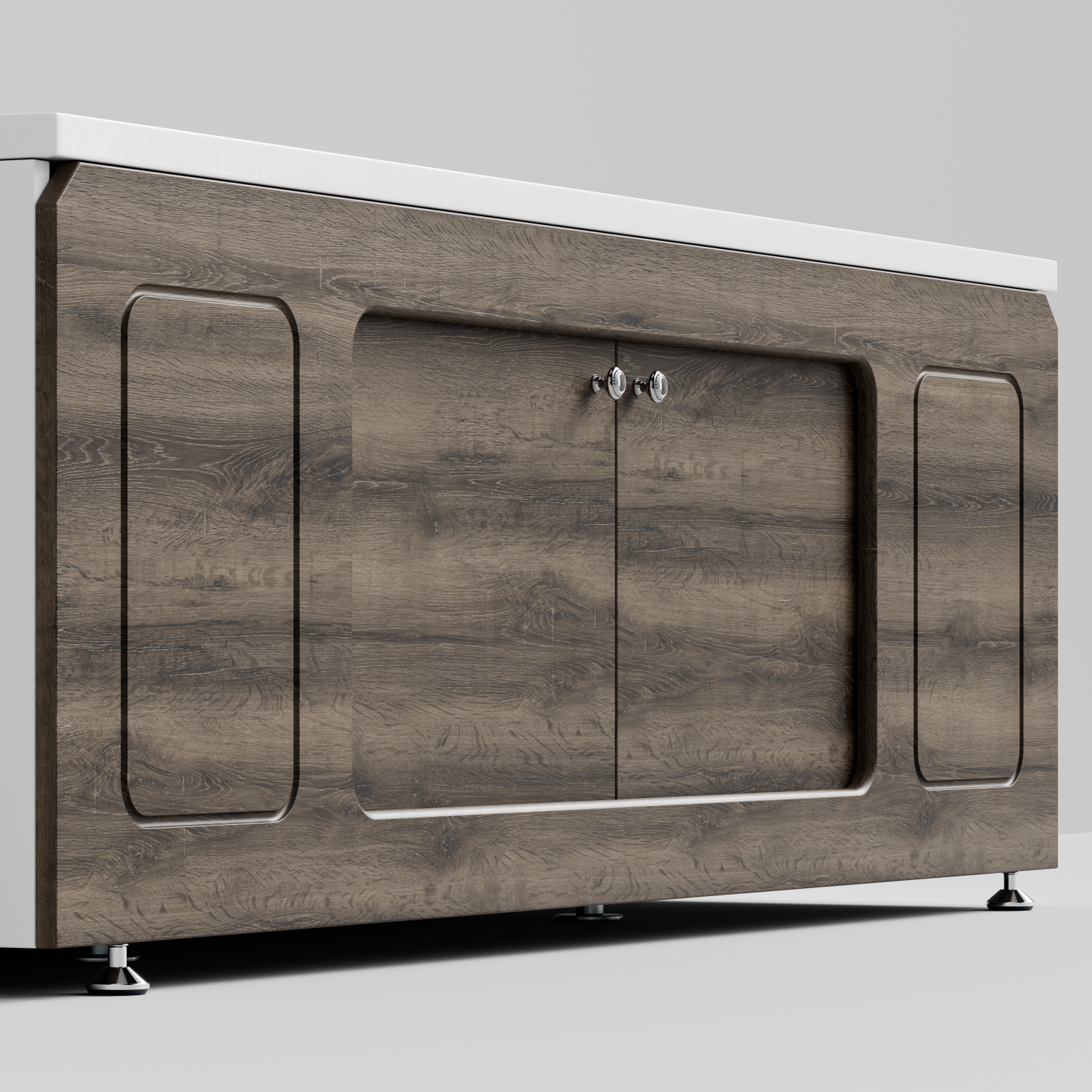 Экран под ванну Vod-ok Лидер 170 раздвижной Дуб крымский коричневый