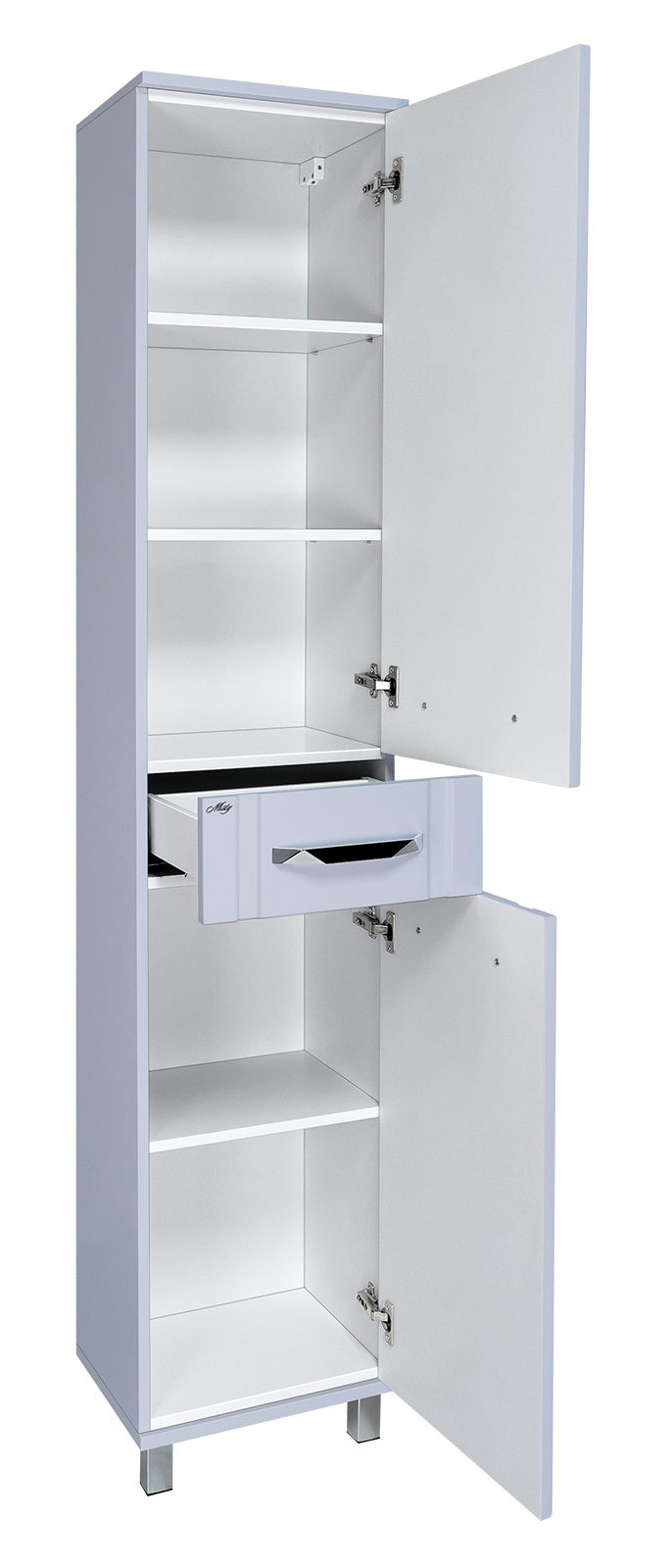 Пенал Misty Терра 40 напольный, R, серый