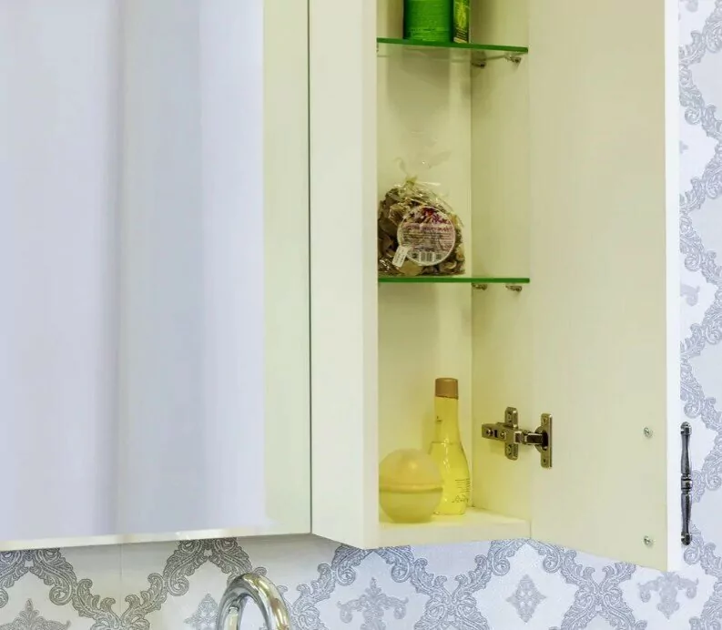 Зеркало с шкафчиком Sanflor Глория 105 белый матовый
