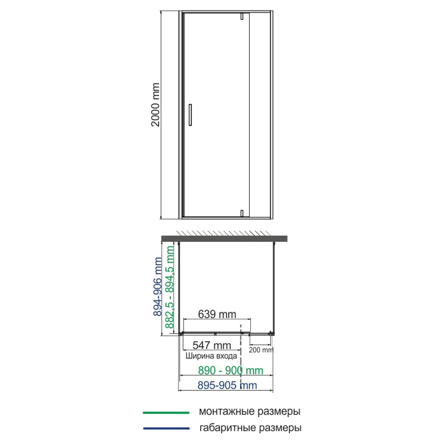 Душевой уголок WasserKraft Aisch 55P43 90х90 квадратный, без поддона, прозрачное стекло, золото матовое