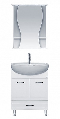 Зеркало-шкаф Misty Карина 60 R, белый