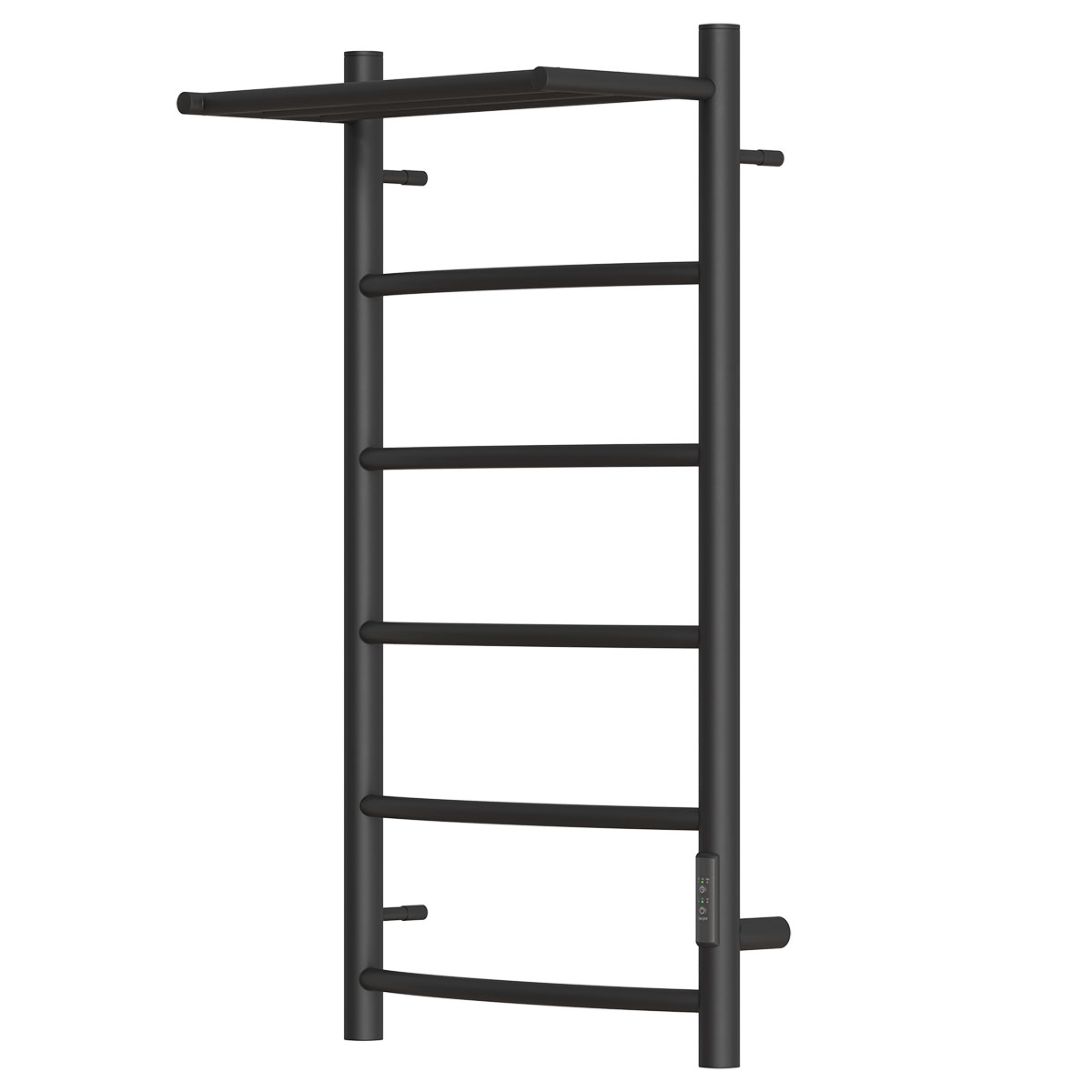 Полотенцесушитель электрический APEXTERMO Corona CR01184BM 800x400 с полкой, черный матовый