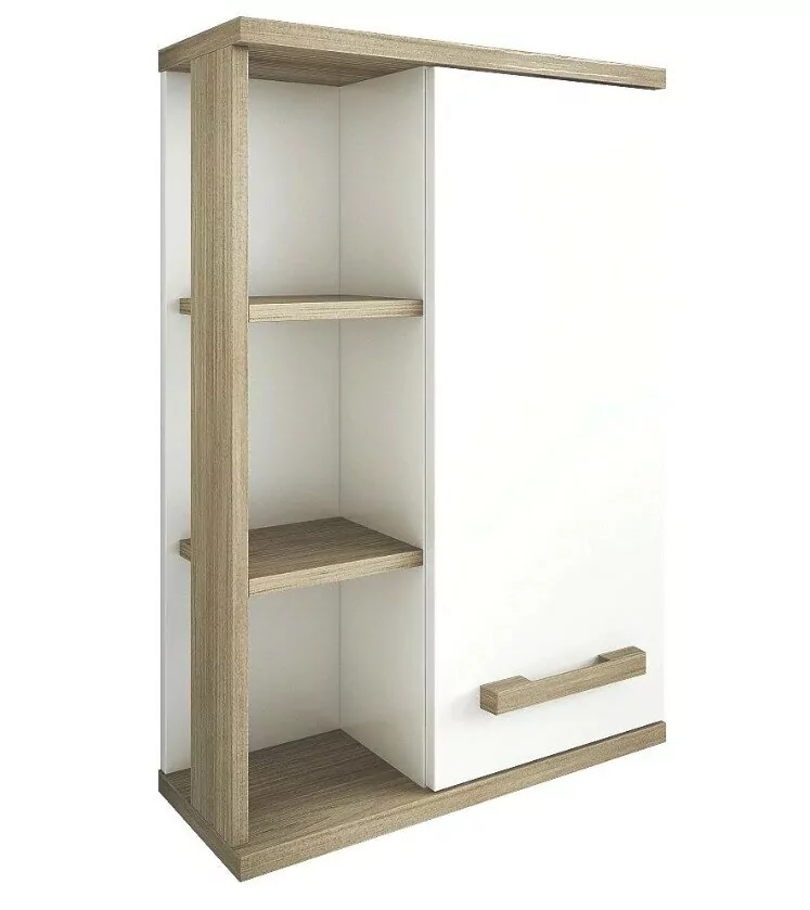 Шкаф навесной Sanflor Ингрид 50 R, белый матовый, швейцарский вяз