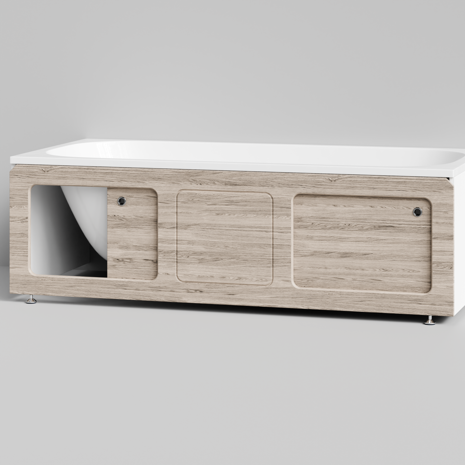 Экран под ванну Vod-ok Хит 180 раздвижной Дубослив ореховый светлый