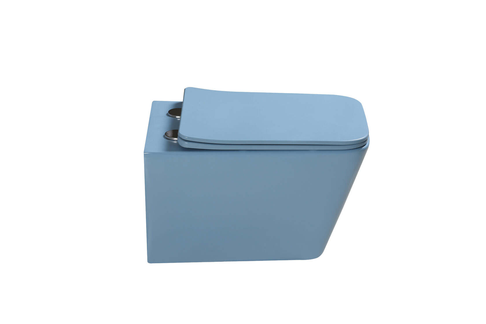 Унитаз SantiLine SL-5007BL подвесной, голубой матовый