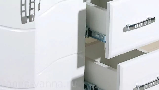 Тумба с раковиной Bellezza Дрея 105 напольная, белая Тумба с раковиной Bellezza Дрея 105 напольная, белая