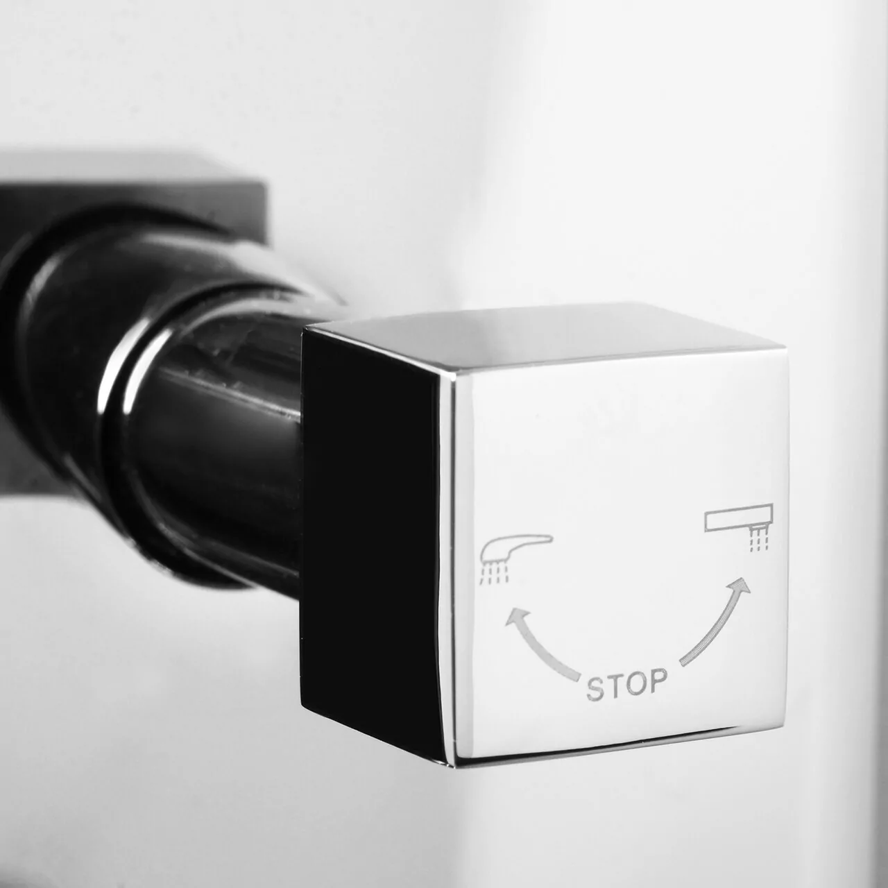 Смеситель с переключателем WasserKraft Aller 10641 встраиваемый, на 2 выхода, хром