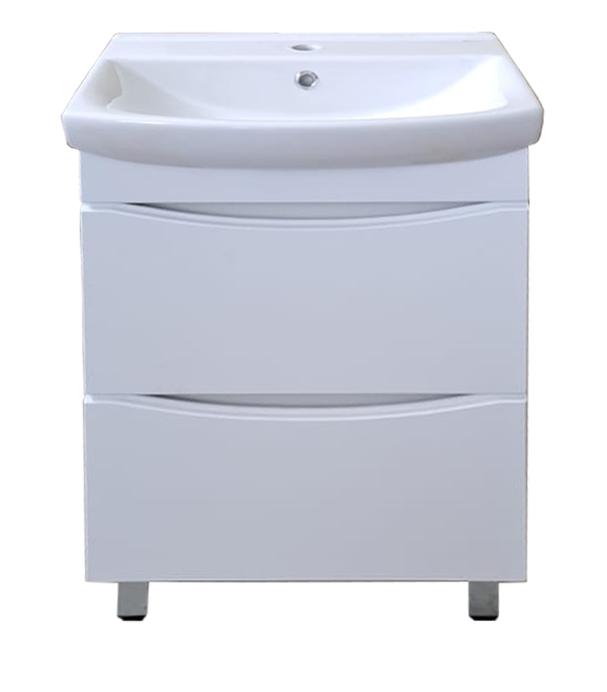 Тумба напольная Emmy Клермонт 55 с раковиной Клермонт 55, белая