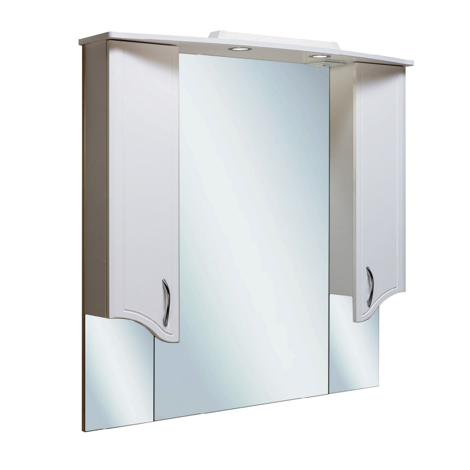 Зеркало с шкафчиком Runo Севилья 105 белый