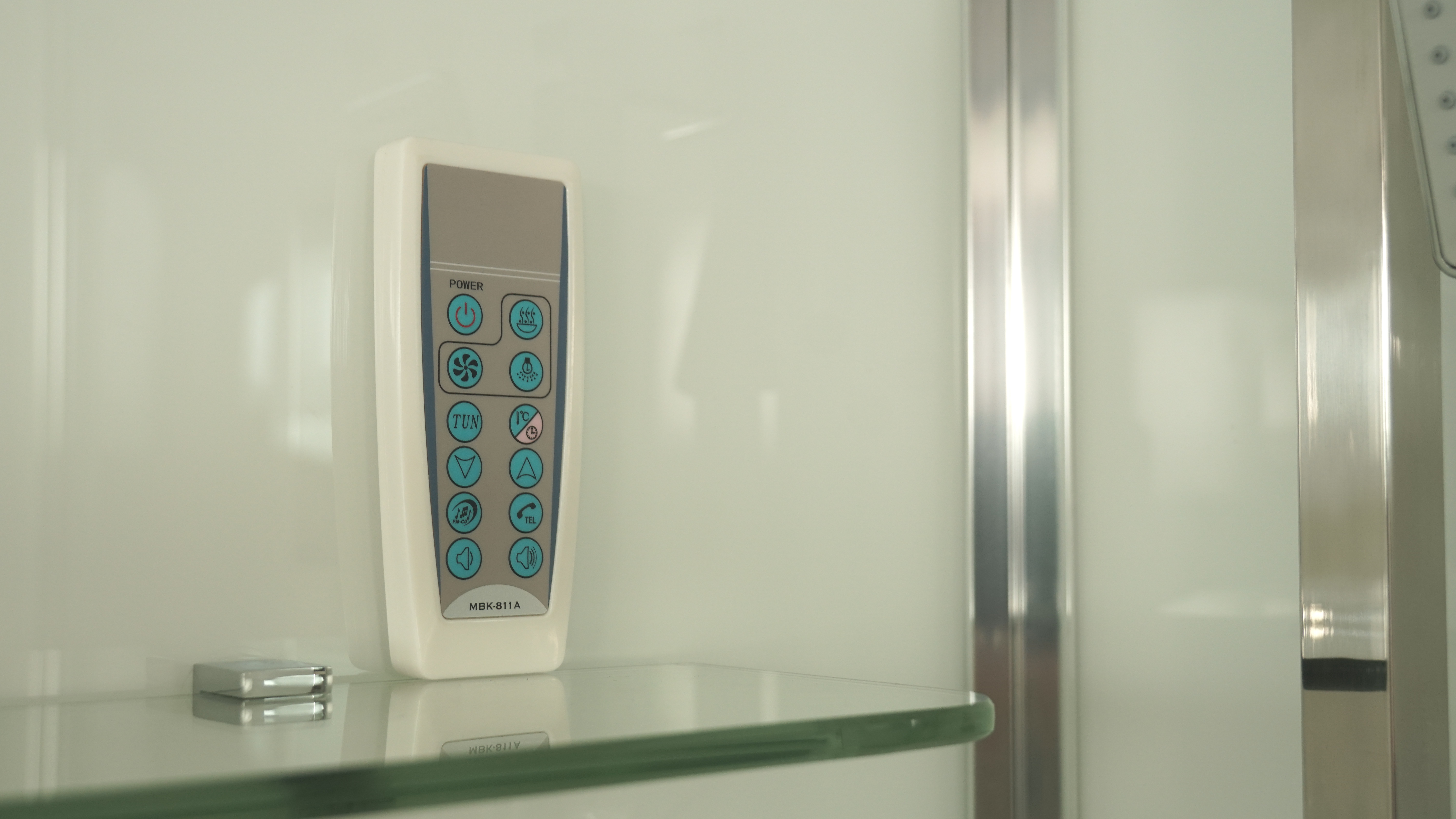 Душевая кабина Timo Premium IMPI (100*100*220), стульчик прозрачный