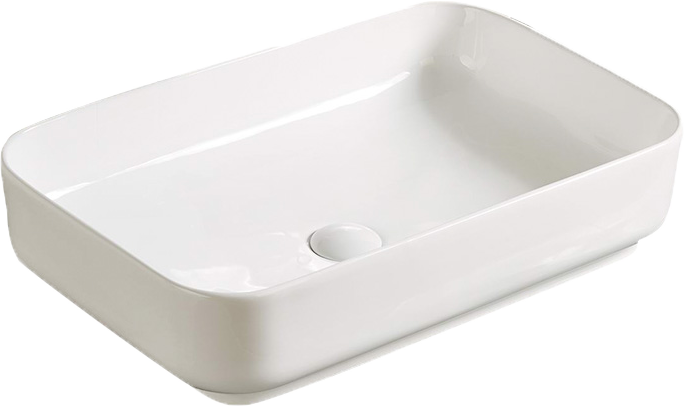 Раковина SantiLine SL-1090 накладная, белая