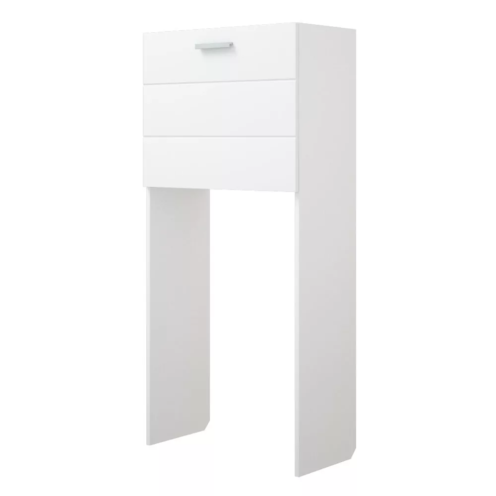 Пенал Corozo Денвер 65 напольный, для стиральной машины, с корзиной, белый