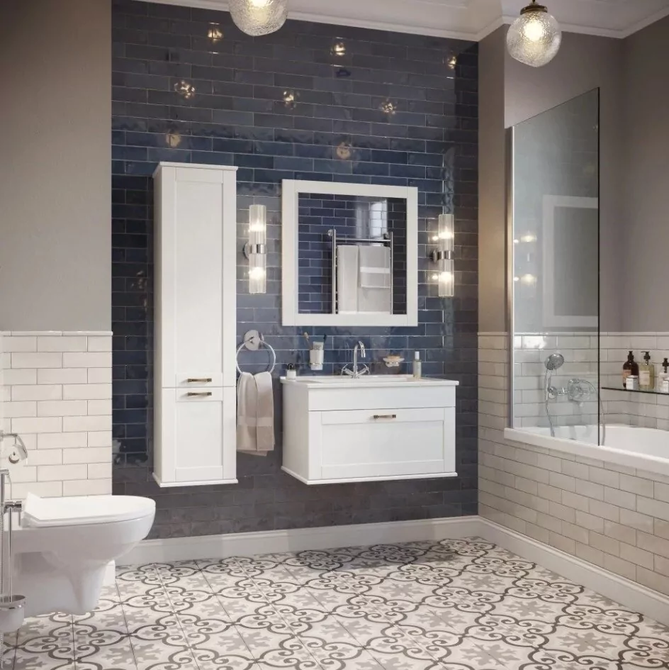 Пенал Sanflor Ванесса 35 L подвесной, белый